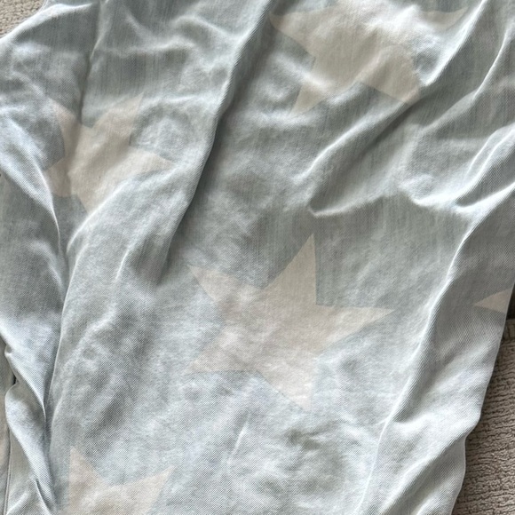 Vintage Havana Soft light  Blue  Pants with White Stars - Picture 5 of 7